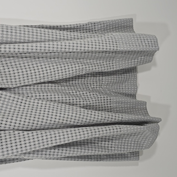 {Tibi} Riko Eyelet Flat Origami Skirt In Kumo Grey - Size 6 - Picture 8 of 17